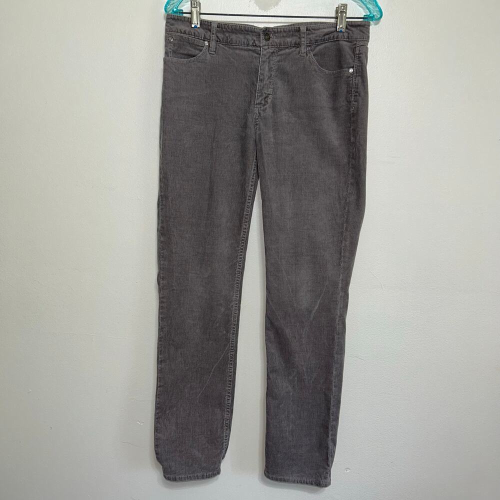 Talbots Gray Corduroy Straight Leg Pants 6P Petite